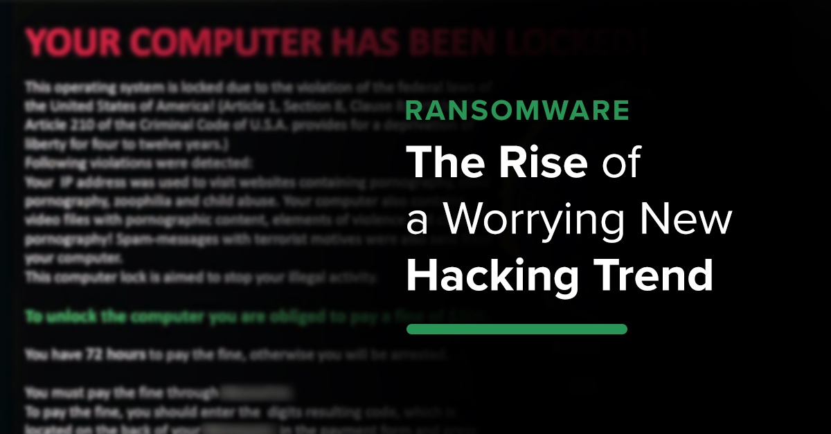 screenshot of ransomware