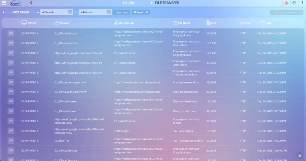 KnowIT File Transfer screenshot